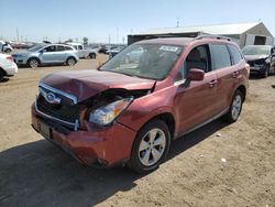 Salvage cars for sale from Copart Brighton, CO: 2016 Subaru Forester 2.5I Premium