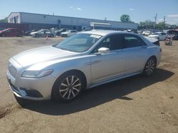 Lincoln Continental salvage cars for sale: 2018 Lincoln Continental