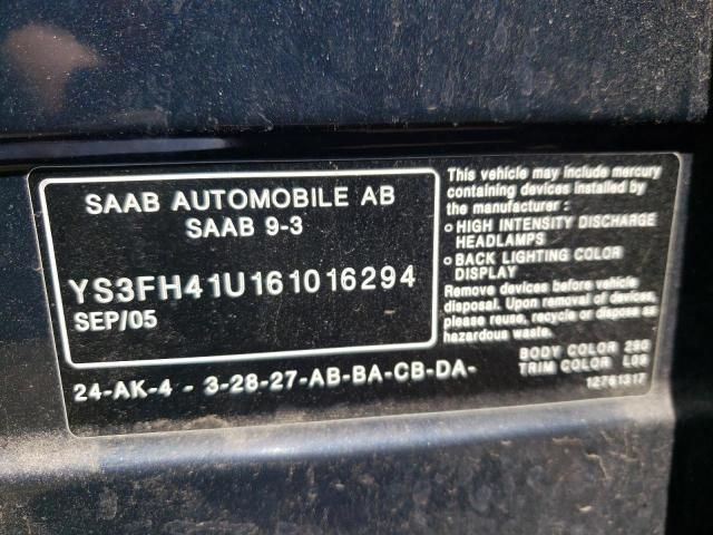 2006 Saab 9-3 Aero