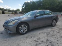 Salvage cars for sale from Copart Knightdale, NC: 2013 Infiniti G37 Base
