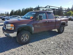 Vehiculos salvage en venta de Copart Graham, WA: 2002 GMC Sierra K2500 Heavy Duty