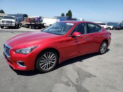 Vehiculos salvage en venta de Copart Hayward, CA: 2021 Infiniti Q50 Luxe