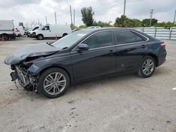 Salvage cars for sale from Copart Miami, FL: 2016 Toyota Camry LE