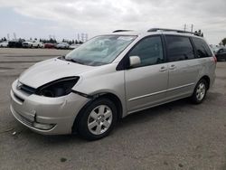 Salvage cars for sale from Copart Rancho Cucamonga, CA: 2004 Toyota Sienna XLE