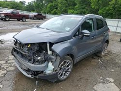 Salvage cars for sale from Copart Shreveport, LA: 2019 Ford Ecosport Titanium