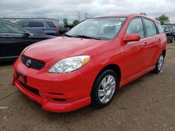 Toyota Corolla Matrix xr salvage cars for sale: 2004 Toyota Corolla Matrix XR