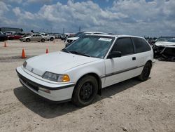 Honda salvage cars for sale: 1990 Honda Civic SI