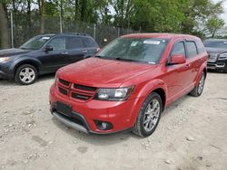 Salvage cars for sale from Copart Cicero, IN: 2017 Dodge Journey GT