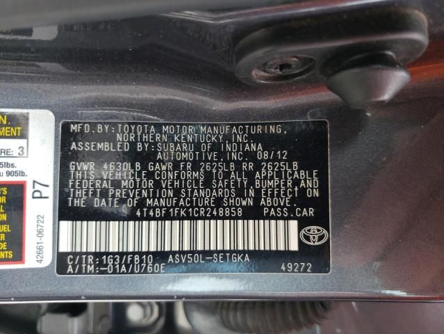 2012 Toyota Camry Base