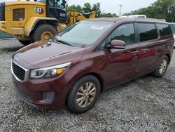 KIA Sedona LX salvage cars for sale: 2015 KIA Sedona LX