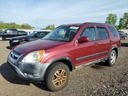 Honda CR-V EX salvage cars for sale: 2002 Honda CR-V EX