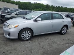 2013 Toyota Corolla Base en venta en Exeter, RI