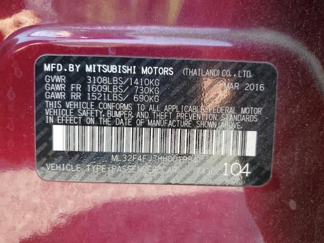 2017 Mitsubishi Mirage G4 SE