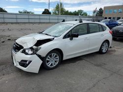 Salvage cars for sale from Copart Littleton, CO: 2015 Subaru Impreza Premium