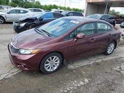 Salvage cars for sale from Copart Fort Wayne, IN: 2012 Honda Civic EXL