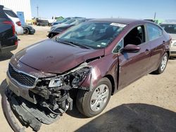 Salvage cars for sale from Copart Tucson, AZ: 2018 KIA Forte LX