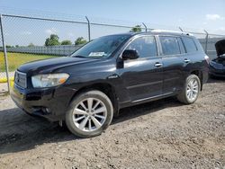 Toyota Highlander salvage cars for sale: 2008 Toyota Highlander Hybrid Limited