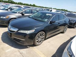Salvage cars for sale from Copart Wilmer, TX: 2015 Acura TLX Tech