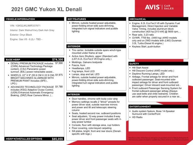 2021 GMC Yukon XL Denali