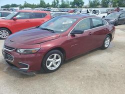 Chevrolet salvage cars for sale: 2016 Chevrolet Malibu LS