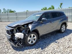 Toyota salvage cars for sale: 2024 Toyota Highlander LE