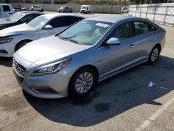 Salvage cars for sale from Copart Rancho Cucamonga, CA: 2017 Hyundai Sonata Hybrid