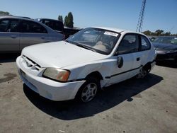 Salvage cars for sale from Copart Hayward, CA: 2001 Hyundai Accent L