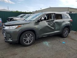 Salvage cars for sale from Copart Exeter, RI: 2019 Toyota Highlander SE