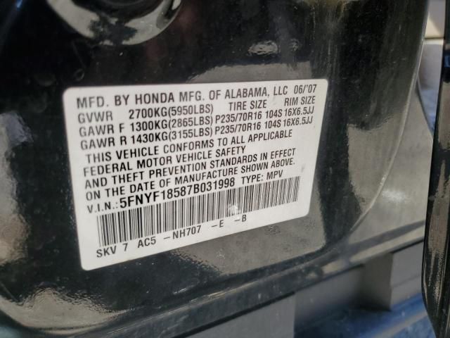 2007 Honda Pilot EXL