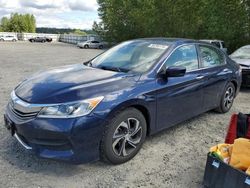 Salvage cars for sale from Copart Arlington, WA: 2017 Honda Accord LX