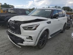 Salvage cars for sale from Copart Spartanburg, SC: 2021 Infiniti QX80 Luxe
