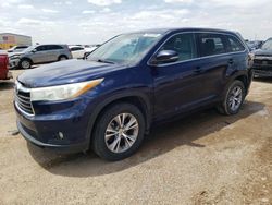 Salvage cars for sale from Copart Amarillo, TX: 2015 Toyota Highlander LE