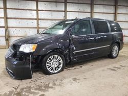 Salvage cars for sale from Copart Columbia Station, OH: 2015 Chrysler Town & Country Touring L