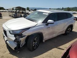 Salvage cars for sale from Copart San Martin, CA: 2020 Toyota Highlander Hybrid XLE