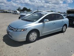 Honda salvage cars for sale: 2008 Honda Civic Hybrid