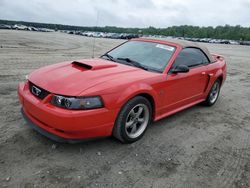 Ford Mustang GT salvage cars for sale: 2002 Ford Mustang GT