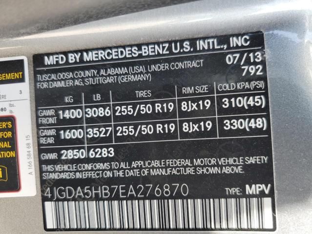 2014 Mercedes-Benz ML 350 4matic