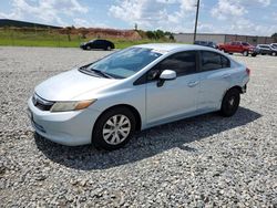 Honda Civic salvage cars for sale: 2012 Honda Civic LX