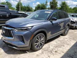 Salvage cars for sale from Copart Midway, FL: 2022 Infiniti QX60 Autograph