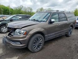 Salvage cars for sale from Copart Marlboro, NY: 2015 Lincoln Navigator L