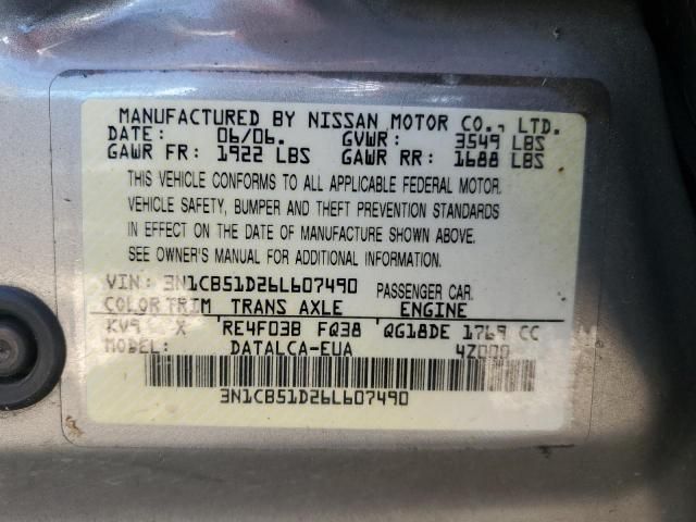 2006 Nissan Sentra 1.8