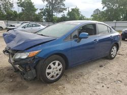 Honda Civic salvage cars for sale: 2012 Honda Civic LX