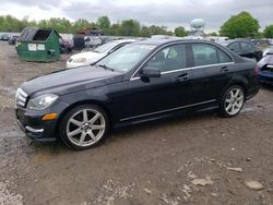 Mercedes-Benz C 350 salvage cars for sale: 2013 Mercedes-Benz C 350