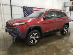 Salvage cars for sale from Copart Avon, MN: 2015 Jeep Cherokee Trailhawk