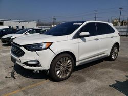 Salvage cars for sale from Copart Sun Valley, CA: 2020 Ford Edge Titanium
