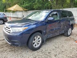 Salvage cars for sale from Copart Knightdale, NC: 2013 Toyota Highlander Base