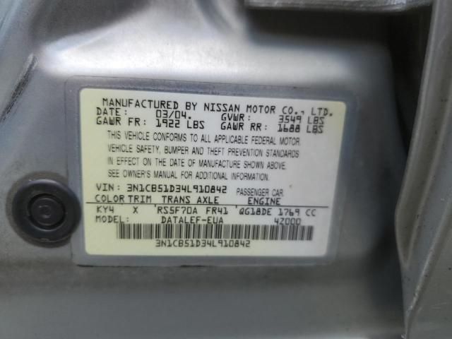 2004 Nissan Sentra 1.8