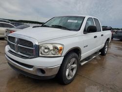 Salvage cars for sale from Copart Grand Prairie, TX: 2008 Dodge RAM 1500 ST