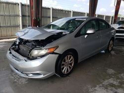 Honda Civic EXL salvage cars for sale: 2012 Honda Civic EXL