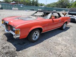 Salvage cars for sale from Copart Riverview, FL: 1972 Mercury Cougar XR7